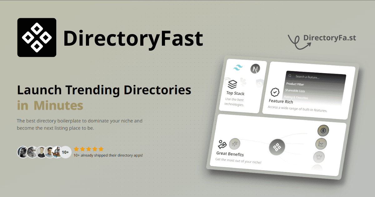 DirectoryFast - Template d'annuaire premium